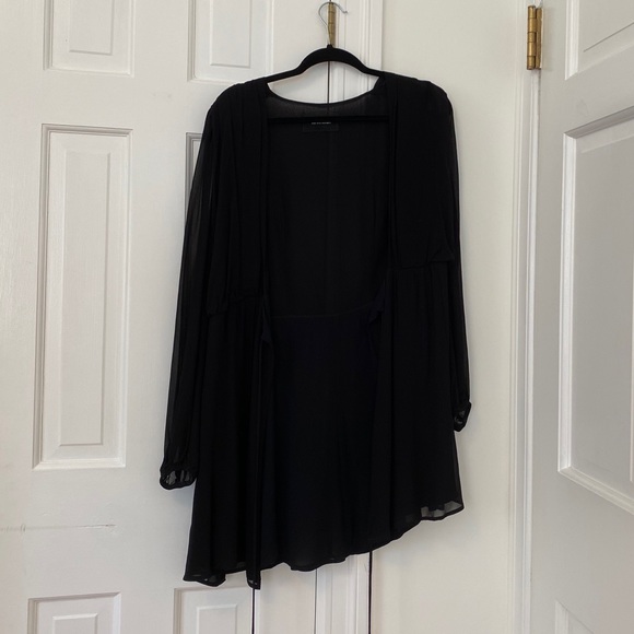 Reformation Laughlin Dress in Black - Picture 2 of 3